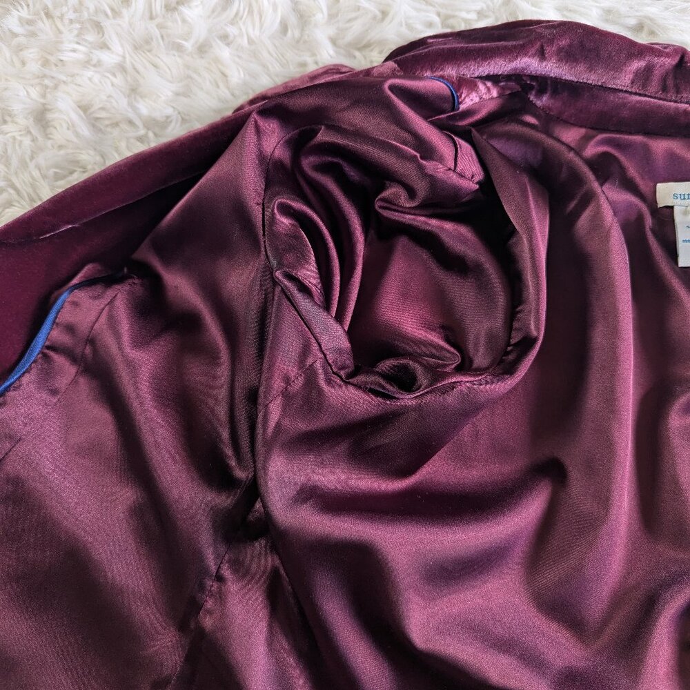 Sundance Raspberry Velvet Blazer - Size 8P - Picture 16 of 16